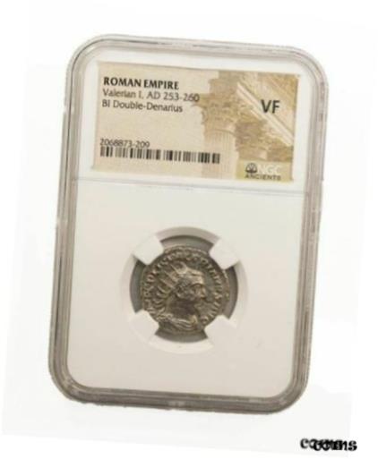 【極美品/品質保証書付】 アンティークコイン コイン 金貨 銀貨 [送料無料] Roman Silver Antoninianus of Valerian 1st (AD253-260) NGC (VF)