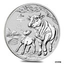  アンティークコイン コイン 金貨 銀貨  2021 - 1 oz .9999 Pure Silver - Lunar Year of The Ox - ENCAPSULATED -