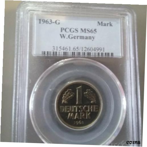 ڶ/ʼݾڽա ƥ    [̵] 1963 G Germany 1 Mark PCGS MS ...