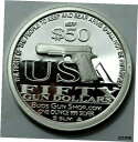 【極美品/品質保証書付】 アンティークコイン コイン 金貨 銀貨 送料無料 2010 50 1 Oz 999 Silver Round SECOND AMENDMENT Protect Life LIBERTY GUN SLM