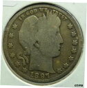 【極美品/品質保証書付】 アンティークコイン コイン 金貨 銀貨 [送料無料] 1897 Barber Silver Quarter Free Shipping BQB46