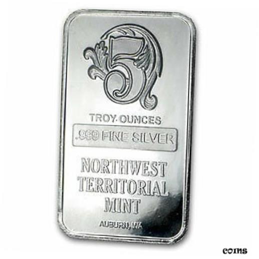  アンティークコイン コイン 金貨 銀貨  5 oz Silver Bar - Northwest Territorial Mint - SKU#61392