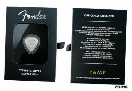 【極美品/品質保証書付】 アンティークコイン コイン 金貨 銀貨 [送料無料] 2021 Pamp Fender Playable Guitar Pick 5 g Silver Proof Like GEM w/OGP