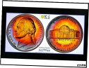  アンティークコイン コイン 金貨 銀貨  1990 S JEFFERSON NICKEL PF68 DCAM ARTISTICALLY DUAL TONED PCGS GOLD SHIELD PQ+