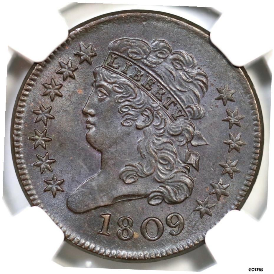  アンティークコイン 硬貨 1809 C-3 NGC MS 64 BN CAC クラシックヘッド ハーフセントコイン 1/2c- show original title  #oot-wr-5514-65