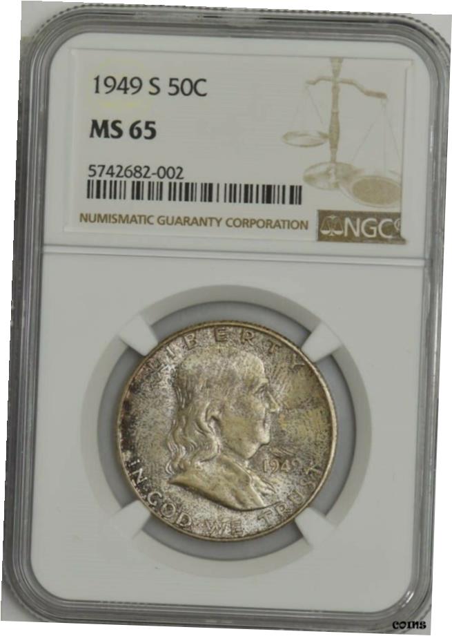 ڶ/ʼݾڽա ƥ    [̵] 1949-S ե󥯥 ϡ 50c MS65 NGC 943524-1- show original title