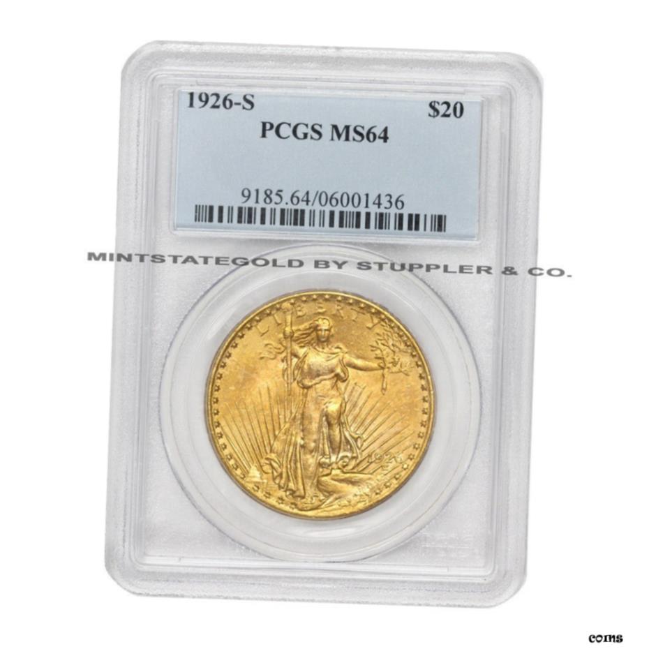 ڶ/ʼݾڽա ƥ Ų 1926ǯ-S $20  ȥ PCGS MS64 祤 ֥륤...