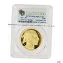 2011-W $50 ゴールド バッファロー プルーフ PCGS PR 70 DCAM ファーストストライク ブリオン ディープカメオ #oot-wr-5528...