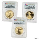 【極美品/品質保証書付】 アンティークコイン 硬貨 3 個セット 2006-W ゴールド イーグル PCGS MS70, PR70, PR 70 DCAM ファ...