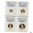 2017-W ゴールド イーグル PCGS PR 70 DCAM ファーストストライク プルーフ イーグル コイン フラグ 4 個セット #oot-wr-552...