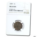  アンティークコイン コイン 金貨 銀貨  1889年 インディアンヘッドセント MS-64 NGC (ブラウン) - SKU#216051- show original title