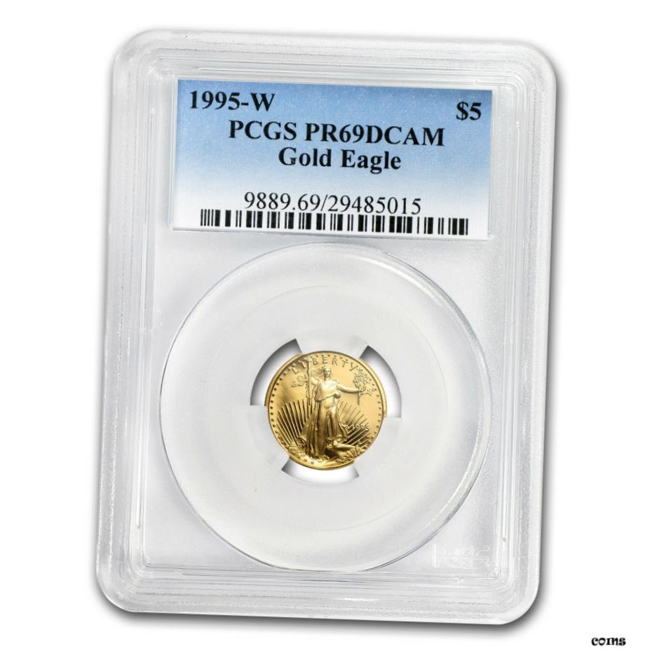  アンティークコイン コイン 金貨 銀貨  1/10オンス プルーフ ゴールド アメリカン イーグル PR-69 PCGS (ランダムイヤー) - SKU #83518- show original title