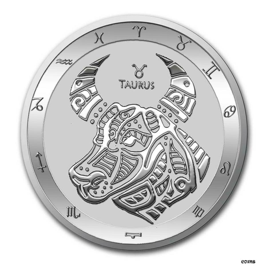  アンティークコイン コイン 金貨 銀貨  2021 Tokelau 1オンス シルバー $5 ゾディアックシリーズ: Taurus BU-SKU#224884- show original title