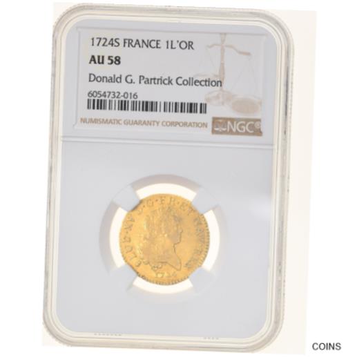  アンティークコイン 硬貨  Coin, France, Louis XV, Louis d'or Mirliton, grandes palmes, Louis  #ocf-wr-5570-126