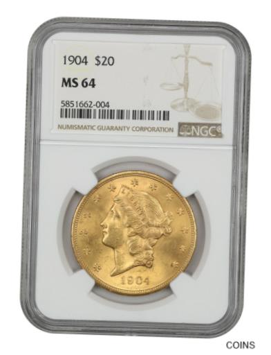 1904ǯ $20 NGC MS64-Liberty ֥륤-ɥ-졼ȥץ- show original t...