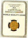 ドイツ 1657 ゴールド ダカット フリー インペリアル シティ オブ フランクフルト NGC MS64 トップ ポップ- show original tit...