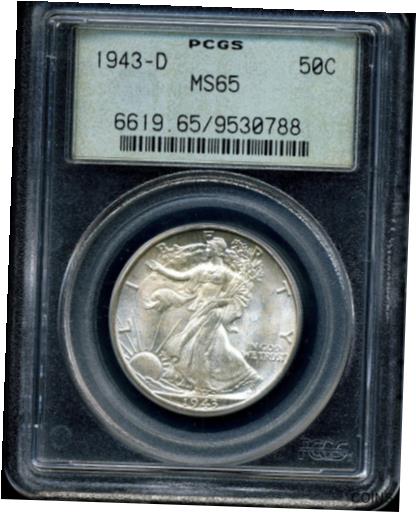 ڶ/ʼݾڽա ƥ    [̵] 1943D 50C ⤯ͳν 1/2ɥ MS65 PCGS 9530788- show original title