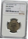  アンティークコイン 硬貨 エストニア 10 marka 1926, NGC UNC ディテール, "1st Republic (1922 - 1927)" 希少- show original title  #oot-wr-5650-76