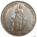  アンティークコイン コイン 金貨 銀貨  Baden 1 gulden 1863, AU, "First Shooting Festival in Mannheim"- show original title