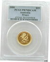  アンティークコイン 金貨 2000 Australia Lunar Dragon $25 Dollar Gold Proof 1/4oz Coin PCGS PR70 DCAM  #gct-wr-5661-321