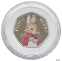  アンティークコイン コイン 金貨 銀貨  2018 Beatrix Potter Flopsy バニー 50p 50p シルバー プルーフ コイン ボックス Coa- show original title