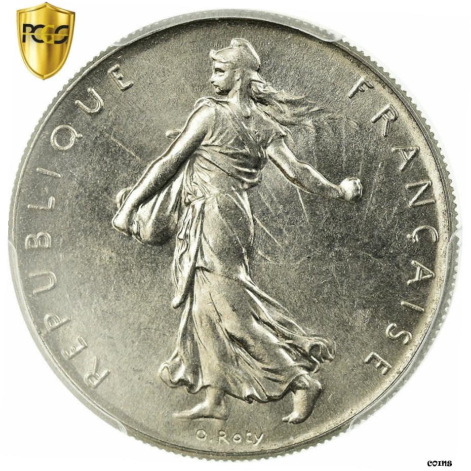  アンティークコイン コイン 金貨 銀貨   Coin, France, Semeuse, Franc, 1960, Paris, PCGS, MS66, Nickel