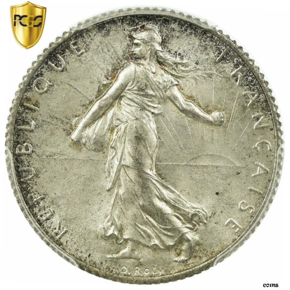  アンティークコイン コイン 金貨 銀貨   Coin, France, Semeuse, Franc, 1919, Paris, PCGS, MS65, Silver