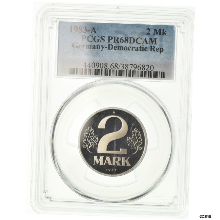  アンティークコイン コイン 金貨 銀貨   Coin, GERMAN-DEMOCRATIC REPUBLIC, 2 Mark, 1983, Berlin, PCGS, PR68DCAM