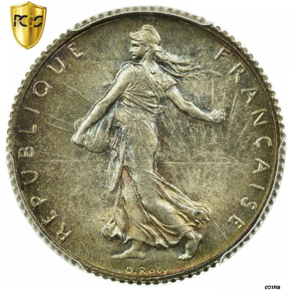  アンティークコイン コイン 金貨 銀貨   Coin, France, Semeuse, Franc, 1920, Paris, PCGS, MS65, Silver