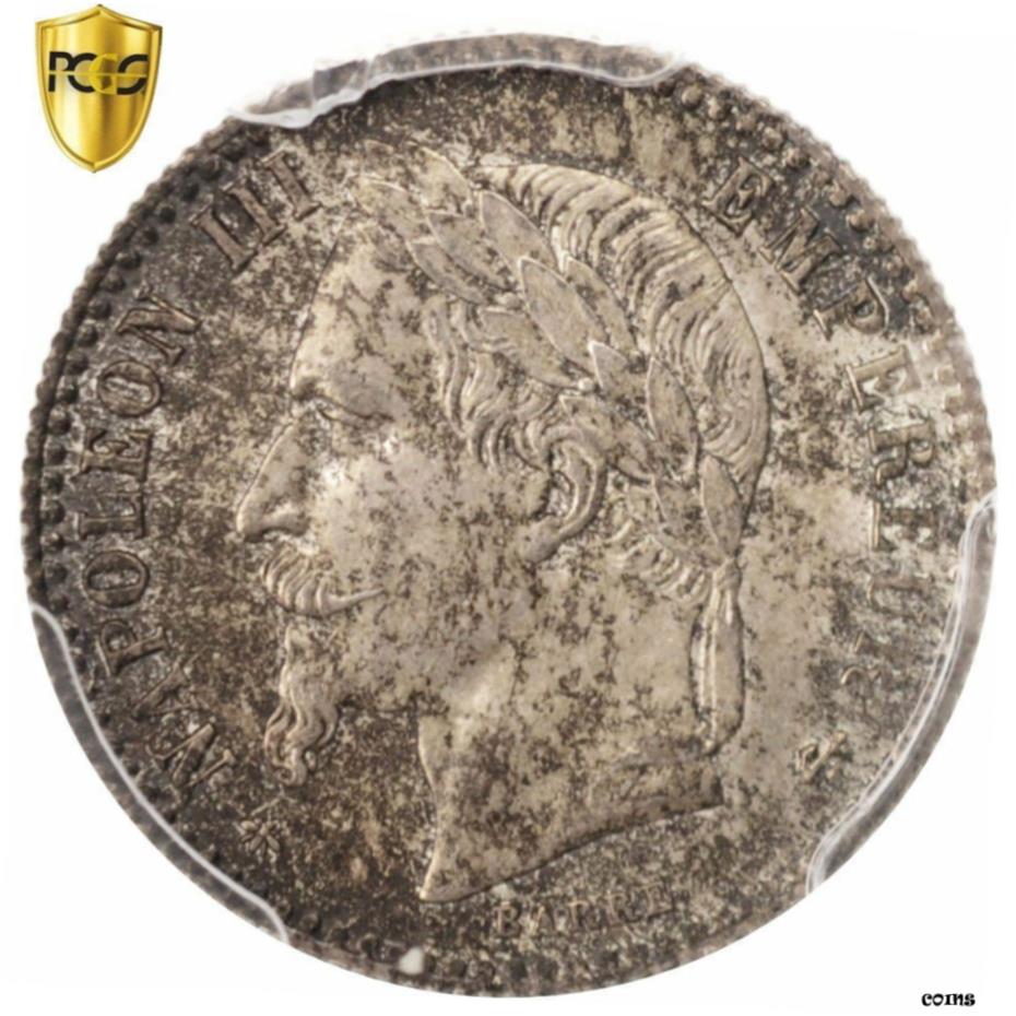  アンティークコイン コイン 金貨 銀貨   France, Napoleon III, 50 Centimes, 1864, Paris, PCGS, MS64, KM:814.1