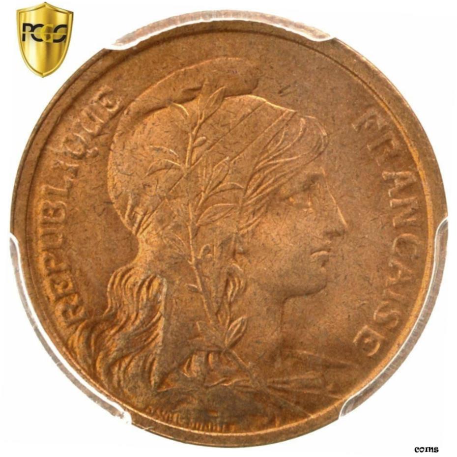  アンティークコイン コイン 金貨 銀貨   France, Dupuis, 2 Centimes, 1919, Paris, KM:841, PCGS MS65RD