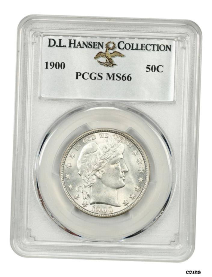 1900 50c PCGS MS66 ex: D.L. ハンセン-バーバー 1/2ドル- show original title #oot-wr-5671-445 1900 50c PCGS MS66 ex: D.L. Hansen-Barber 1/2 dollar - show original title #oot-wr-5671-445