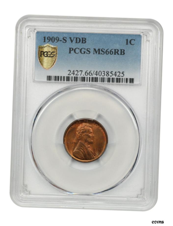 【極美品/品質保証書付】 アンティークコイン 硬貨 1909-S VDB 1c PCGS MS66 RB-人気キー日付-リンカーンセント-人気キー日付- show original title [送料無料] #oot-wr-5671-60