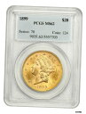 1899年 $20 PCGS MS62-Liberty ダブルイーグル-ゴールドコイン- show original title #oot-wr-5671-63...