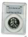  アンティークコイン コイン 金貨 銀貨  1963 50c PCGS PR 67 DCAM-フランクリン 1/2ドル- show original title