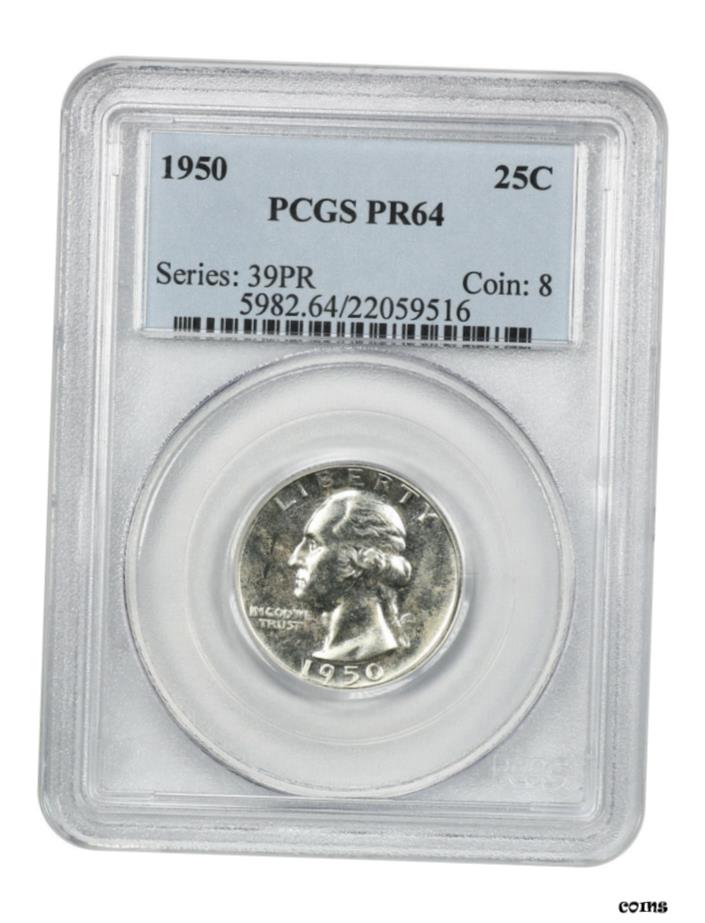  アンティークコイン コイン 金貨 銀貨  1950 25c PCGS PR 64-ワシントンクォーター- show original title