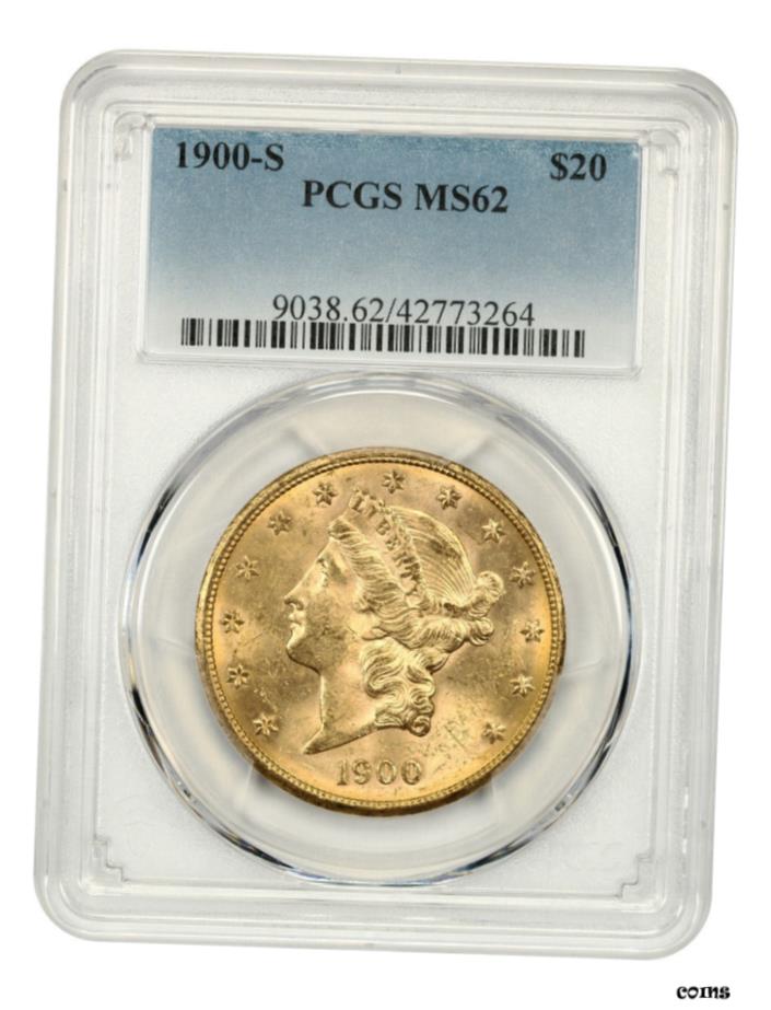  アンティークコイン 硬貨 1900年-S $20 PCGS MS62-Liberty ダブルイーグル-ゴールドコイン- show original title  #oot-wr-5671-899