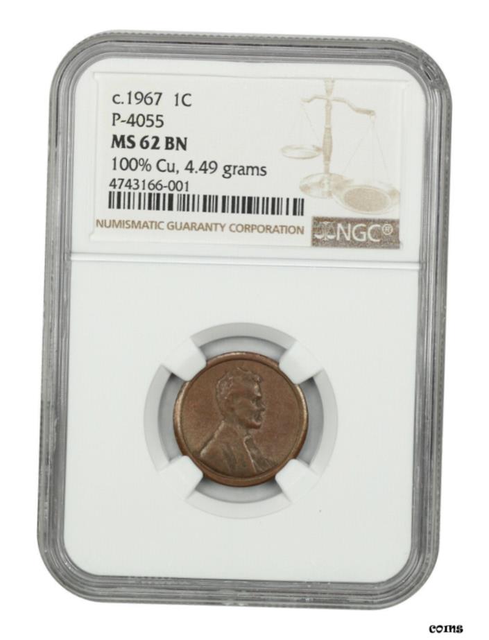 ̥⡼ѥ  1967 1c NGC MS62 BN  P-4055  100% Ƽ  4.49  - show ...