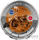  アンティークコイン コイン 金貨 銀貨  PERSEVERANCE INGENUITY Mars Nasa Rover 1 Oz Titanium Coin 1/2 Dollar Fiji 2021