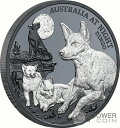  アンティークコイン コイン 金貨 銀貨  DINGO Australia at Night 1オンス シルバー コイン 1 $ Niue 2021- show original title