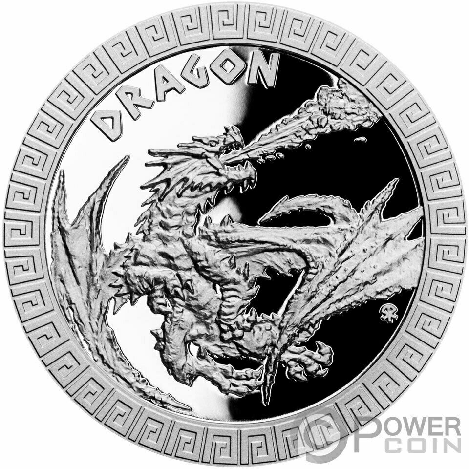 【極美品/品質保証書付】 アンティークコイン コイン 金貨 銀貨 送料無料 DRAGON Mythical Creatures 1オンス シルバー コイン 2 Niue 2020- show original title