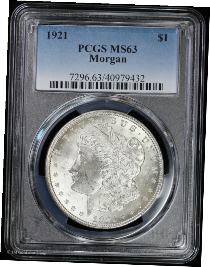  アンティークコイン コイン 金貨 銀貨  1921年 $1 モーガンシルバードル PCGS MS 63 | 未流通 BU- show original title