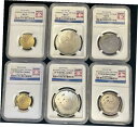 2014 野球殿堂入りゴールドシルバークラッド 6 コインセットNGC MS/PF 70 ウルトラカメオ- show original title 2014 Baseball Hall of Fame Gold Silver Clad 6 Coin Set NGC MS/PF 70 Ultra Cameo - show original title