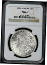  アンティークコイン コイン 金貨 銀貨  1921年 $1 モーガンシルバードル NGC MS 64 ｜ 未流通 BU- show original title