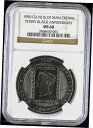  アンティークコイン コイン 金貨 銀貨  1990 cu-ni Isle of Man Crown ペニー ブラック 記念日 NGC MS 68- show original title