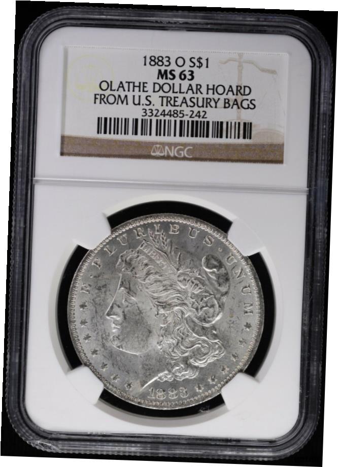  アンティークコイン コイン 金貨 銀貨  1883-O Morgan Dollar NGC MS63 BU Olathe Dollar Hoard from U.S Treasury Bags UNC