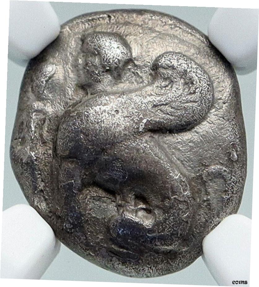 CHIOS Island in IONIA 435BC 古代シルバー ギリシャ ドラクム コイン SPHINX NGC i87745- show original title※関税は当ショップ負担（お客様負担無し）※全国送料無料・海外輸送無...