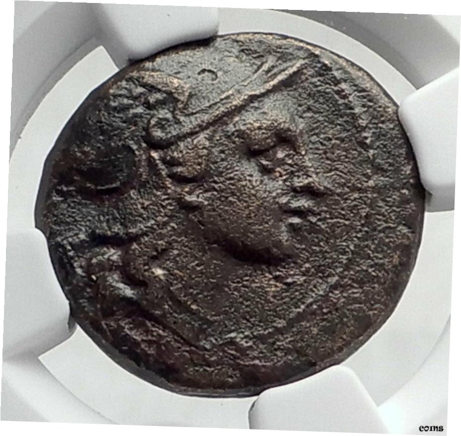 【極美品/品質保証書付】 アンティークコイン コイン 金貨 銀貨 送料無料 PELLA in Macedonia 148BC レア R1 本物 古代ギリシャコイン ROMA NGC i80385- show original title