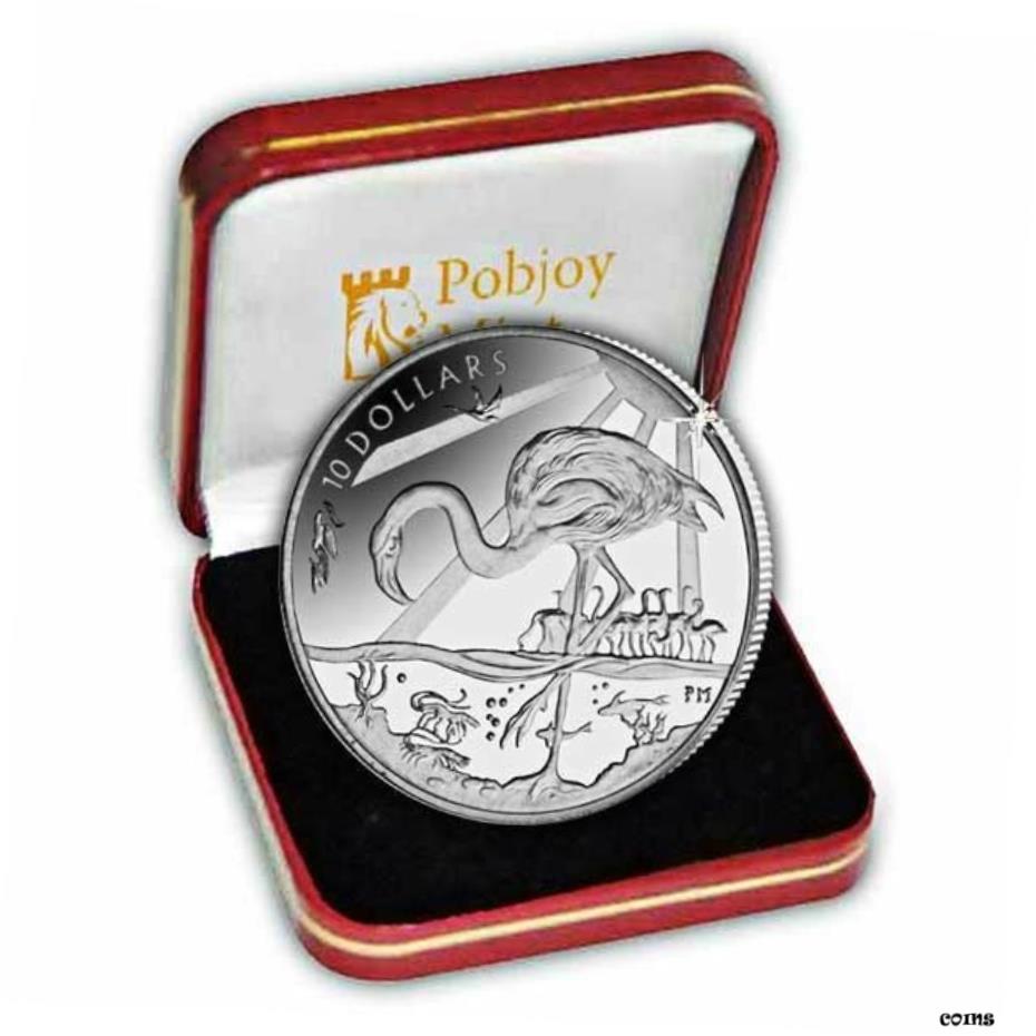 【極美品/品質保証書付】 アンティークコイン コイン 金貨 銀貨 [送料無料] British Virgin Islands 2015 Flamingo Proof Silver Coin