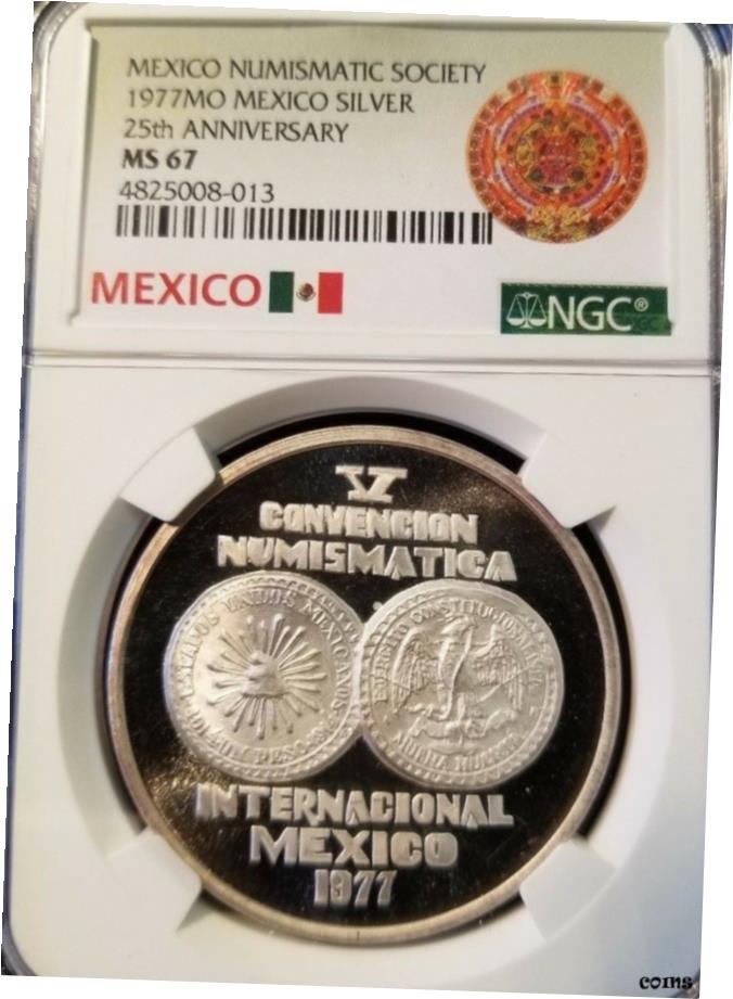 ڶ/ʼݾڽա ƥ    [̵] 1977 ᥭ С ᥭ NUMISMATIC SOCIETY 25TH ANN. NGC MS 67 ϥ졼!!!- show original title